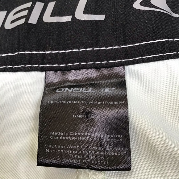 O’Neill Green Plaid Swim Board Shorts Size 33 - Picture 7 of 8
